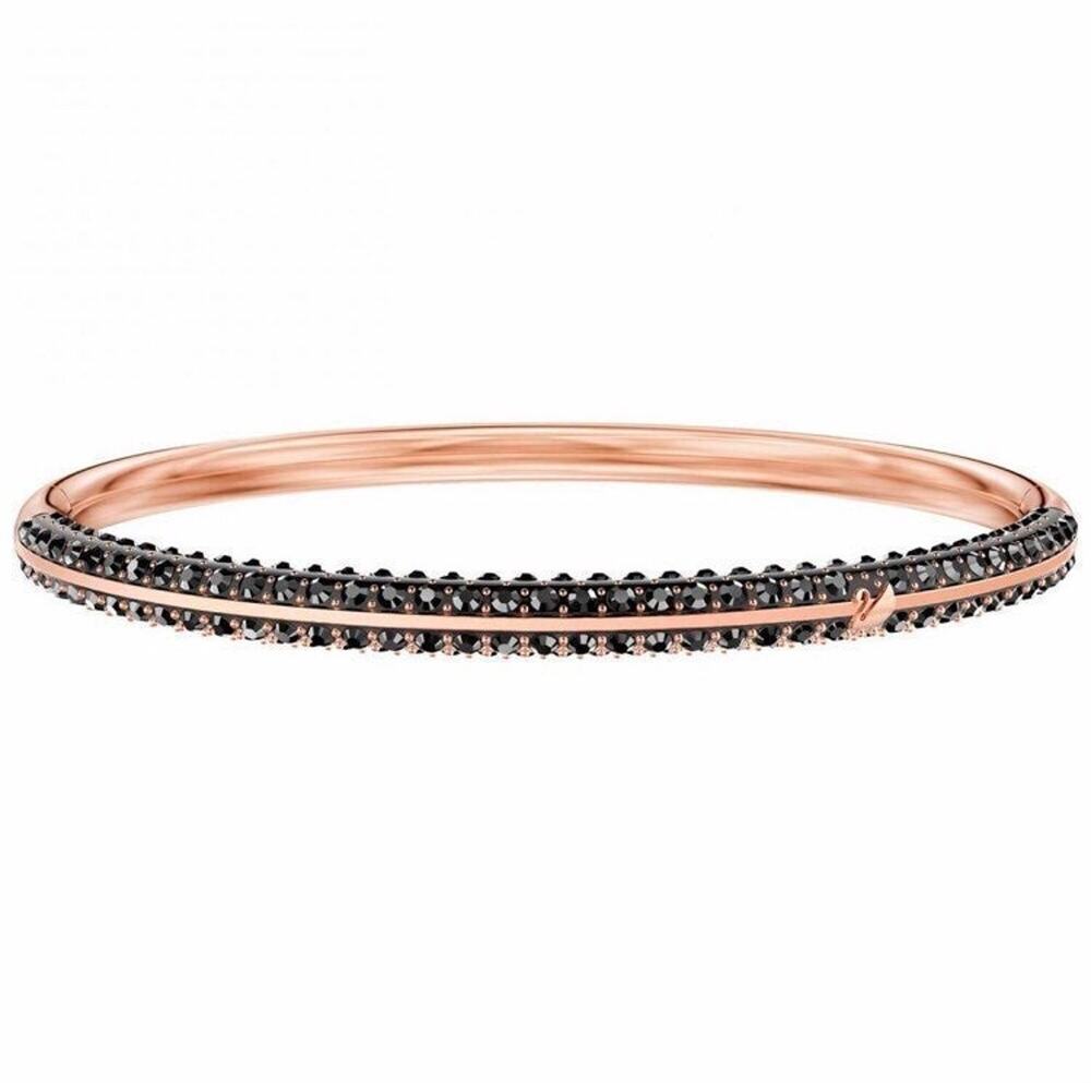 Swarovski Crystal Jet Stone Bangle SIZE M
